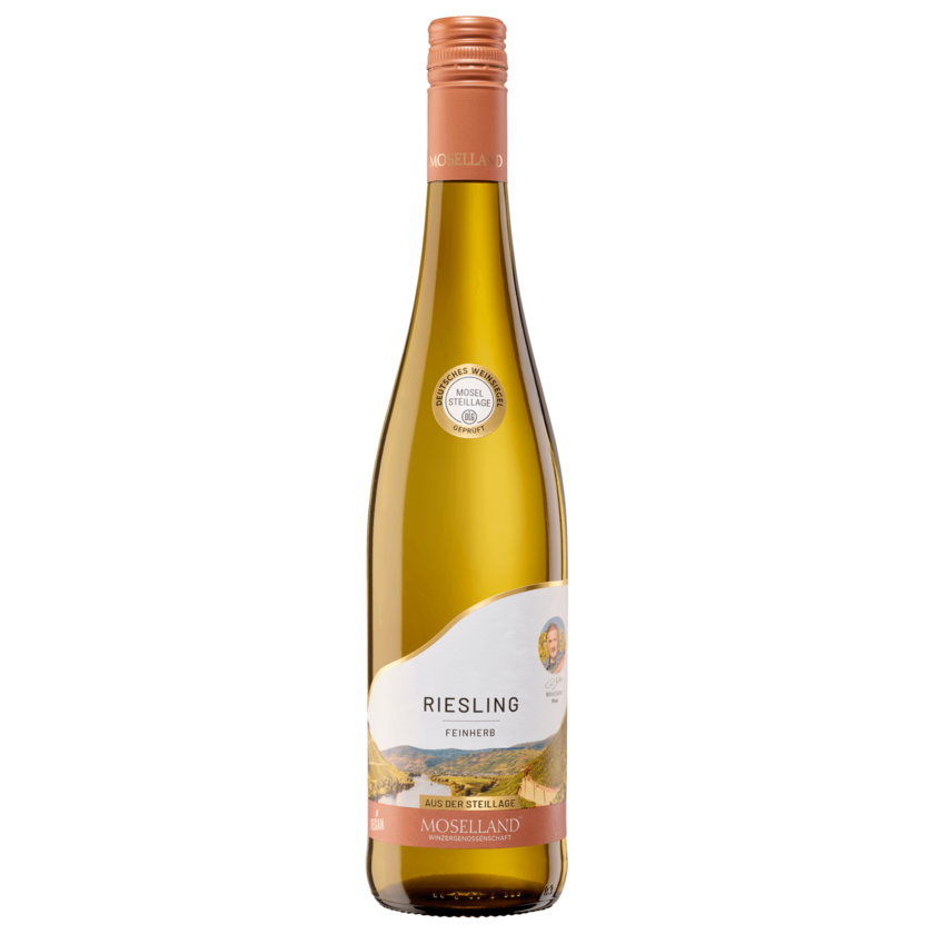 Moselland Weißwein Riesling Steillage feinherb QbA 0,75l